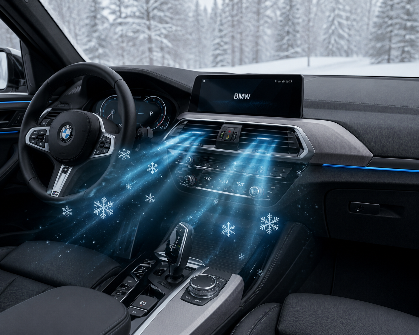 Auto kondicionieriaus pildymas – šaltas oras salone